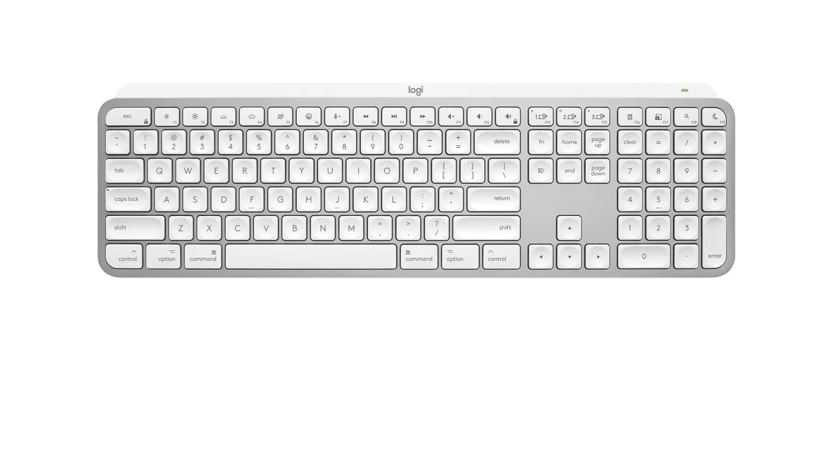 Logitech Logitech 920-011622 MX Keys S for Mac keyboard Pale Grey — foto do produto