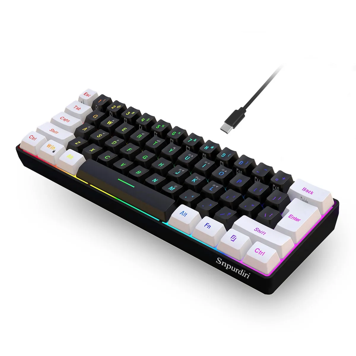 Philips V800 60% Wired Gaming Keyboard Black — 商品照片