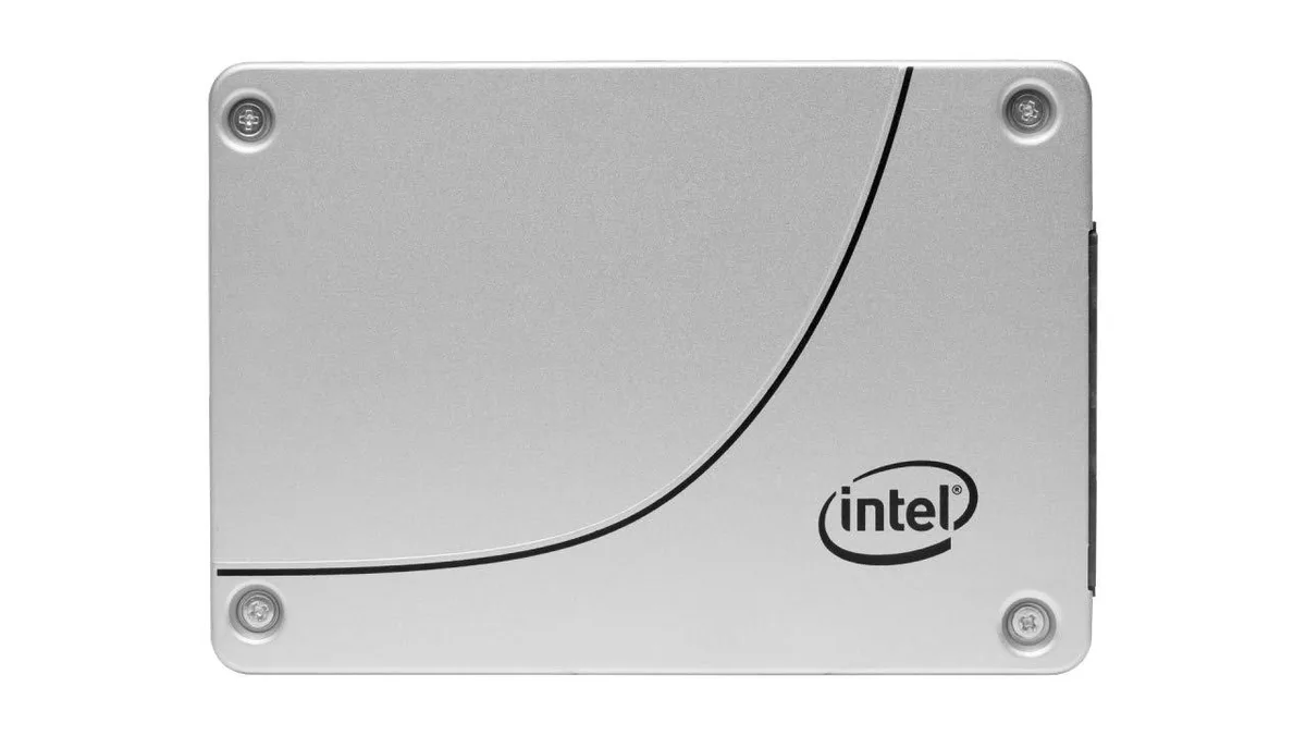 Intel D3-S4610 960GB 2.5 inch SATA internal SSD, silver metal casing