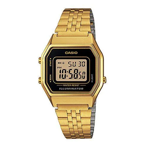CASIO CASIO LA680WGA Gold Tone Stainless Steel Digital Watch 25 mm — product photo