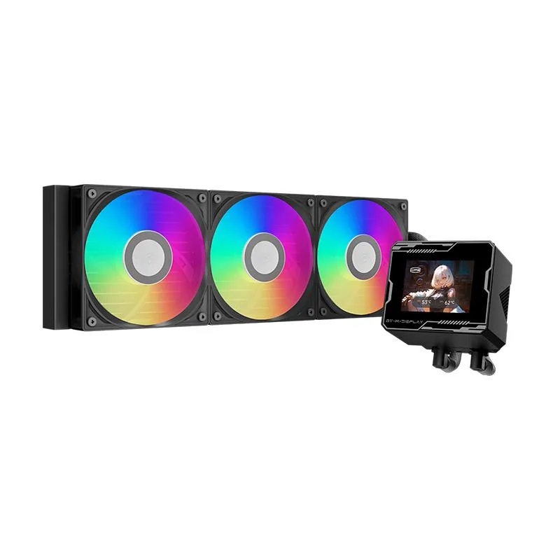 PCCOOLER PCCOOLER GT360M ARGB Display liquid cooler 360 mm 2.8" IPS LCD Black — product photo
