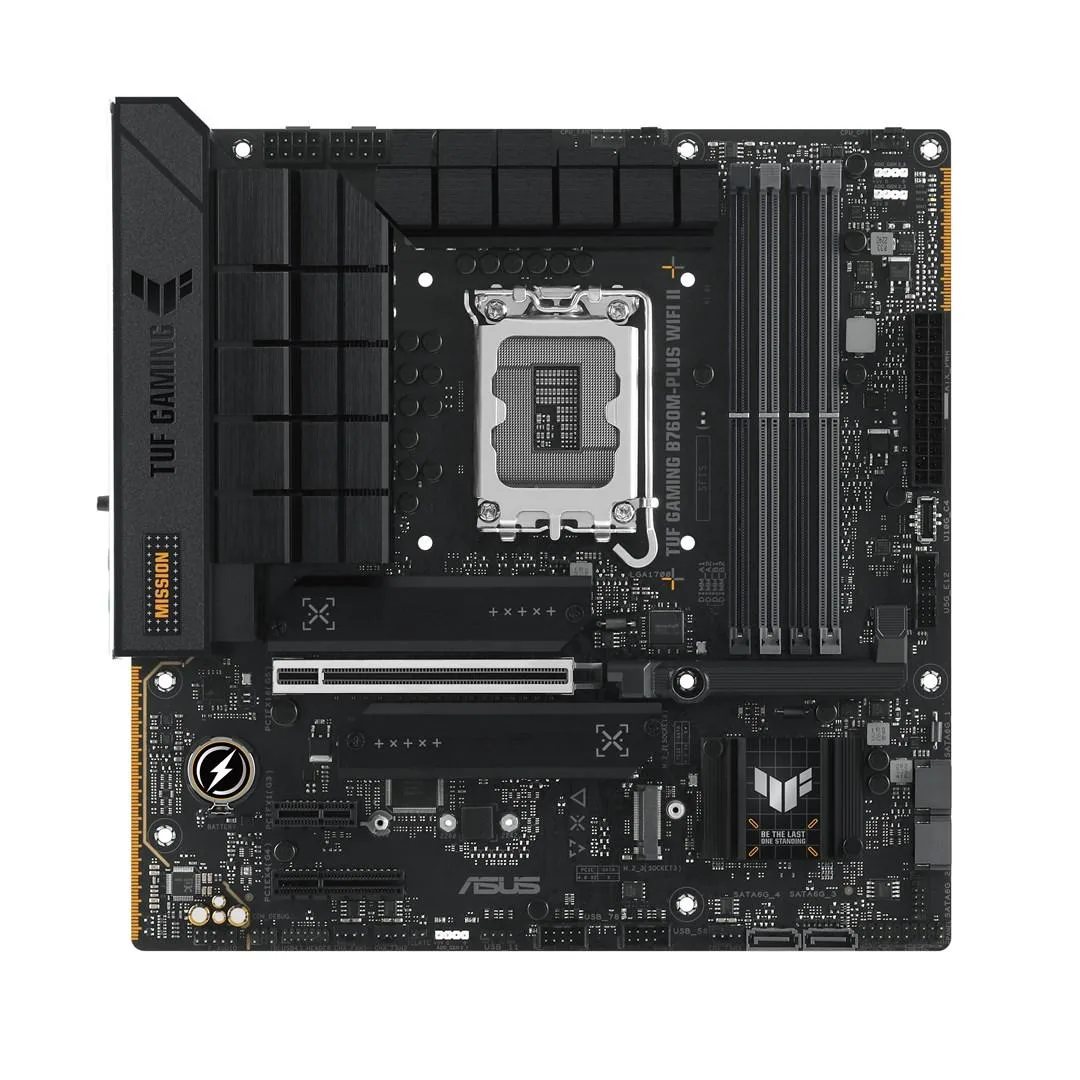 ASUS ASUS TUF GAMING B760M-PLUS WIFI II Intel B760 LGA 1700 micro ATX motherboard — photo du produit