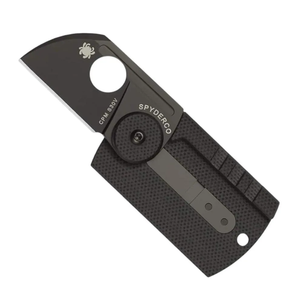 Spyderco Spyderco Dog Tag Non-Locking Folder C188CFBBKP 1.23" CPM S30V Carbon Fiber Black — fotografija izdelka