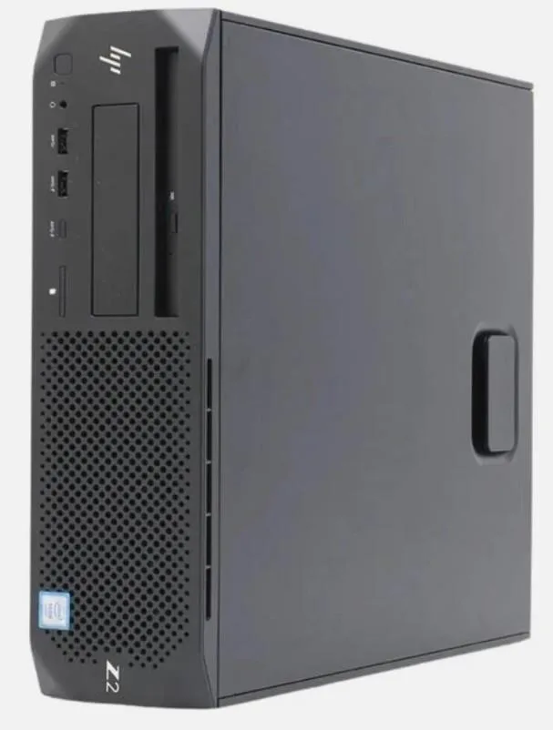 Compact black small form factor desktop workstation