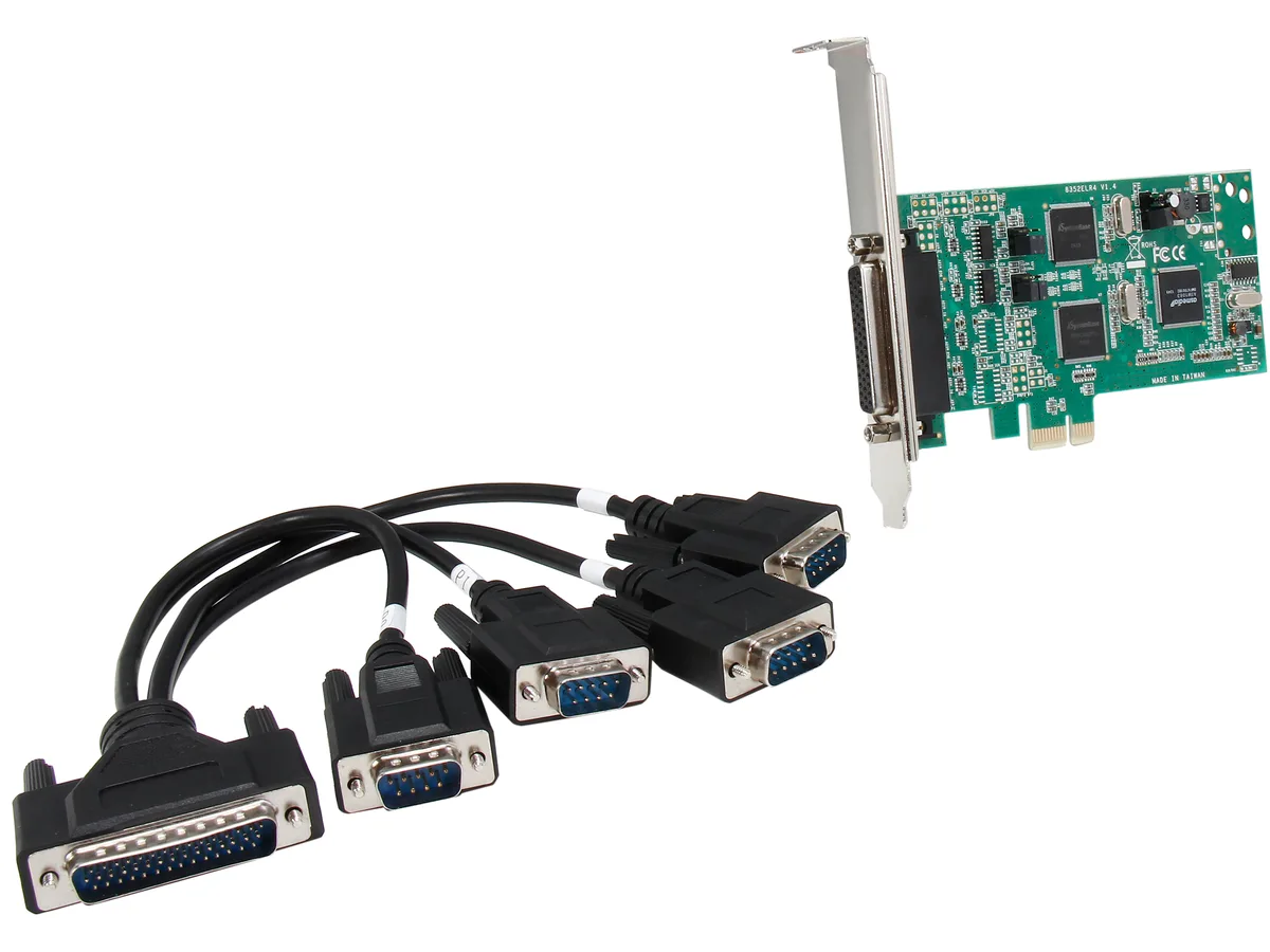 STARTECH STARTECH PEX4S232485 4-port PCIe serial expansion card — 商品写真