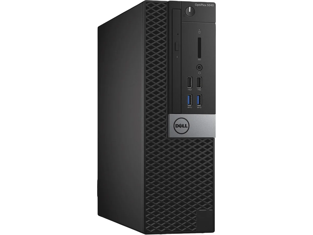 Black Dell OptiPlex 5040 small form factor desktop tower