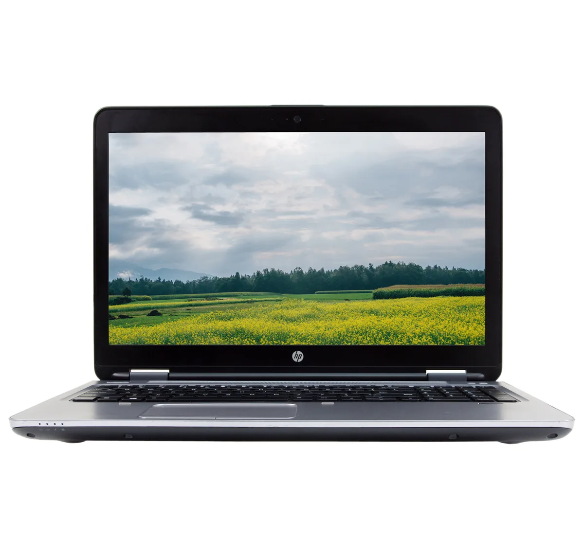 Black 15.6 inch HP 650 G2 laptop closed lid matte finish