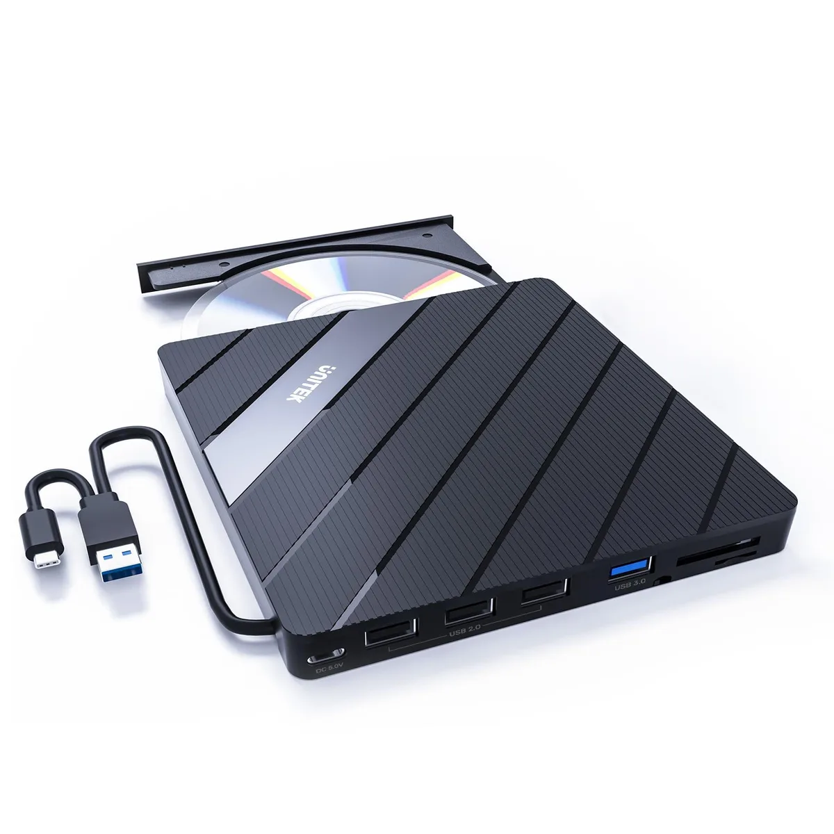 KEHIPI KEHIPI T040A 6-in-1 DVD Duplicator USB 3.0 SD TF Hub — fotografie produktu