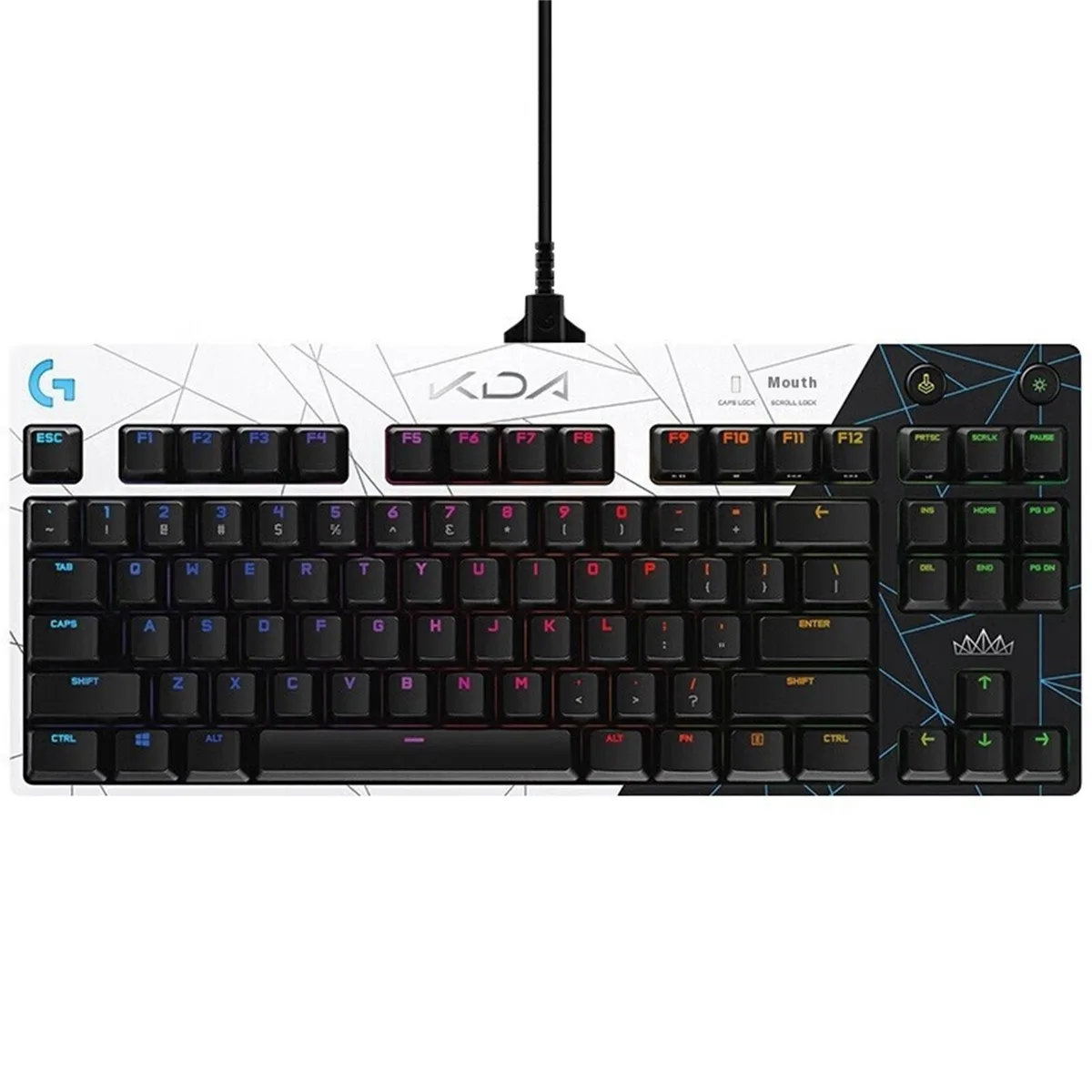 Logitech Logitech G PRO KDA Limited Edition GX Brown 87-key gaming keyboard — product photo