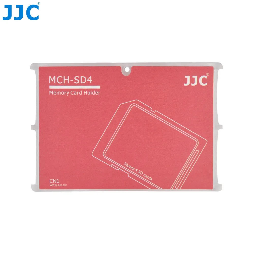 JJC Photography Equipment JJC Photography Equipment MCH-SD4CN memory card case for 4 SD cards red — 商品照片
