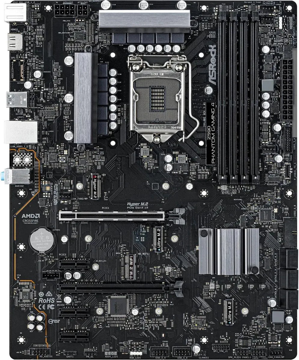 ASRock ASRock Z590 Phantom Gaming 4 LGA 1200 ATX Intel motherboard — product photo
