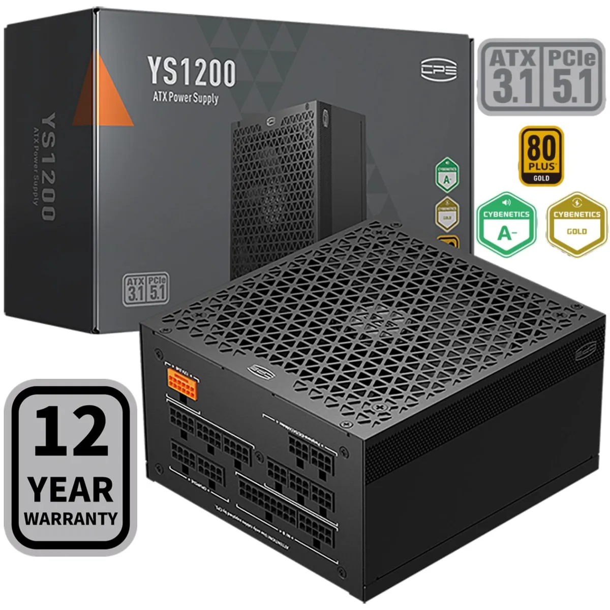 PCCOOLER PCCOOLER P5-YS1200-G1F 1200W power supply — product photo