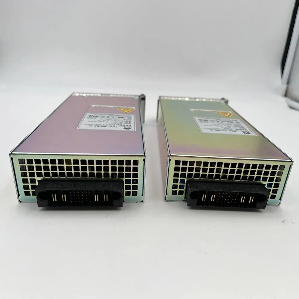 Silver rectangular ATX power supply unit with fan grille and AC inlet