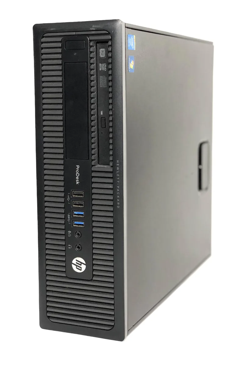 HP HP ProDesk 600 G1 SFF desktop PC, Intel Core i5-4590 3.3GHz, 8GB DDR3, 500GB HDD, Windows 10 Pro, Grade B — photo du produit