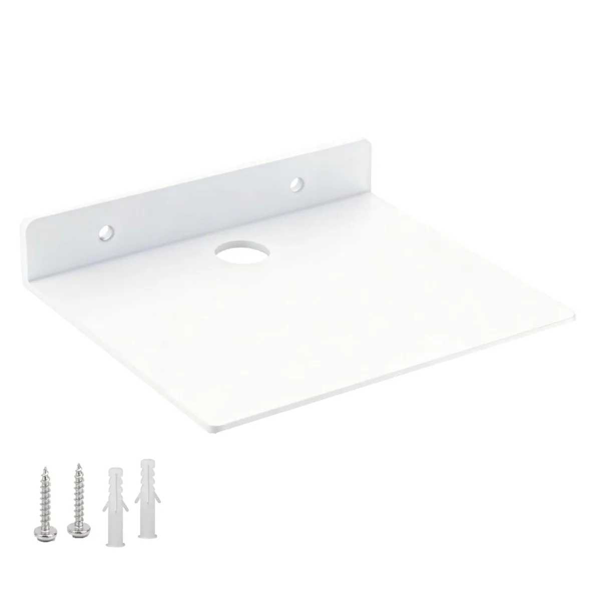 NUTNAPH Floating Shelf 5 in Aluminum White 1pcs — 商品照片
