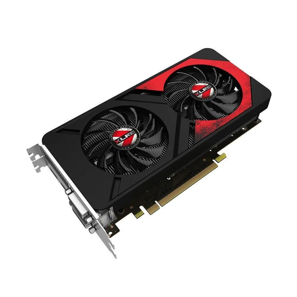 PNY GeForce GTX 960 4GB XLR8 OC dual-fan graphics card in black and green