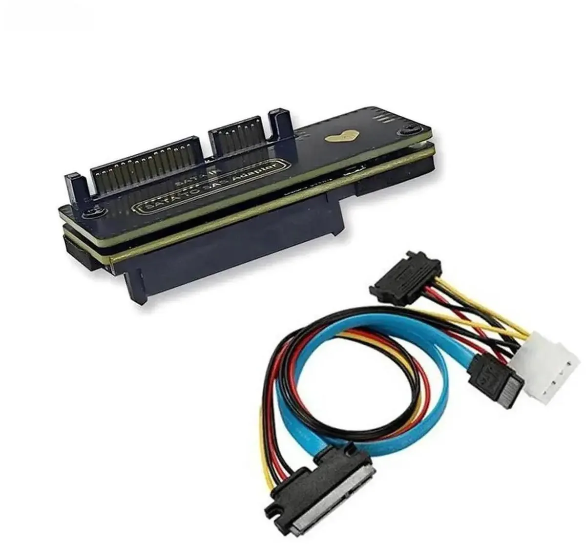 SMUGDESK SMUGDESK SATA 3.0 to SAS Riser Card 22Pin to 29Pin 6Gbps for 2.5" &amp; 3.5" Drives — product photo