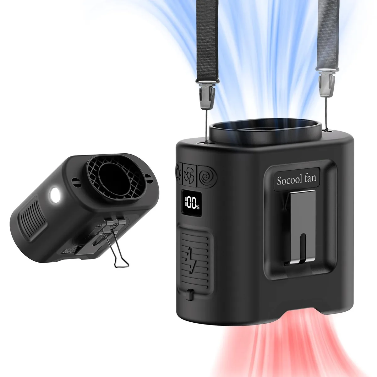  Westinghouse K200 14500mAh 67H 360° Clip Fan Accessory — 商品写真