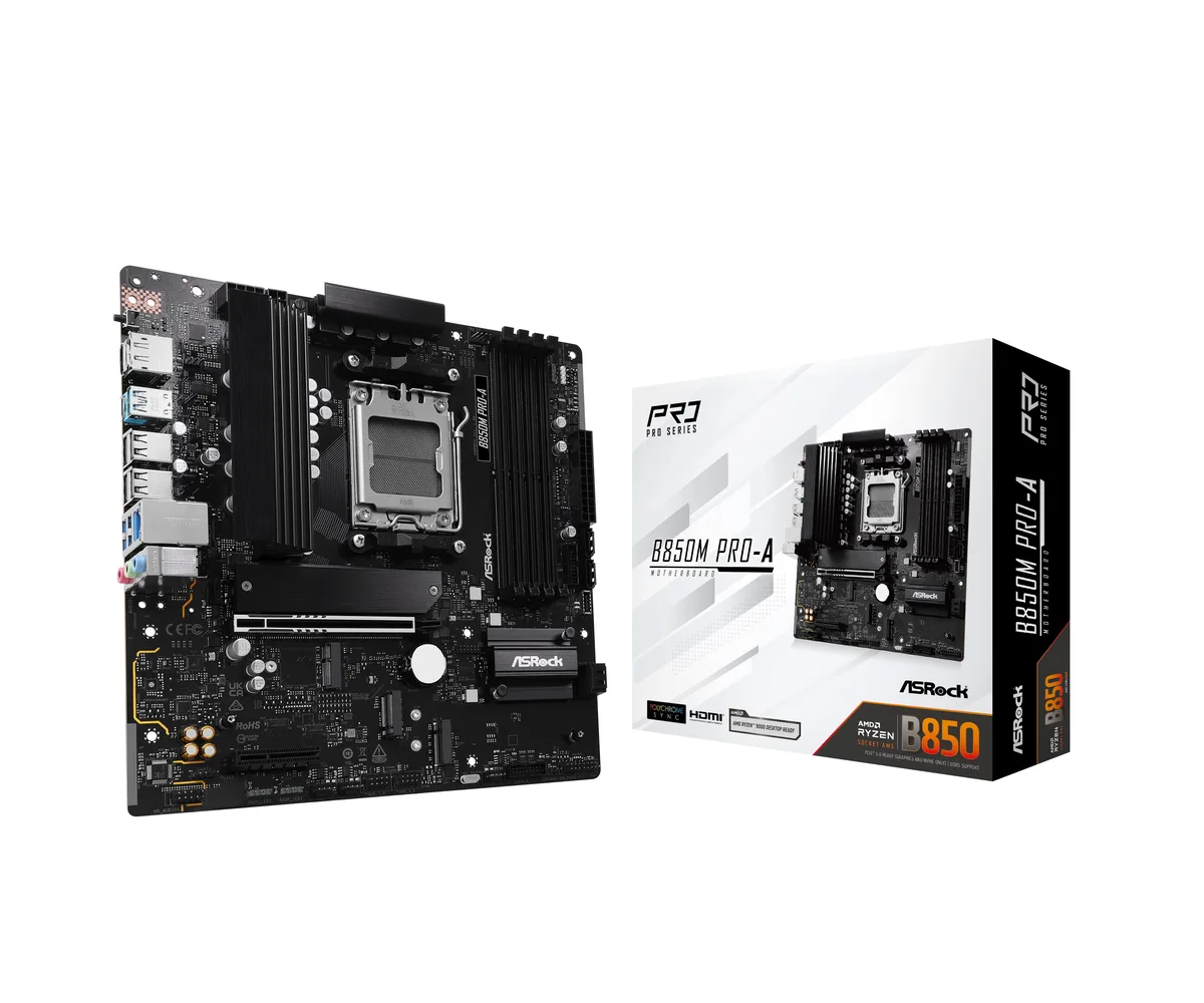 ASRock ASRock B850M Pro-A AMD motherboard AM5 Micro ATX — product photo