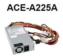 Silver 1U ATX power supply unit with rear fan grille