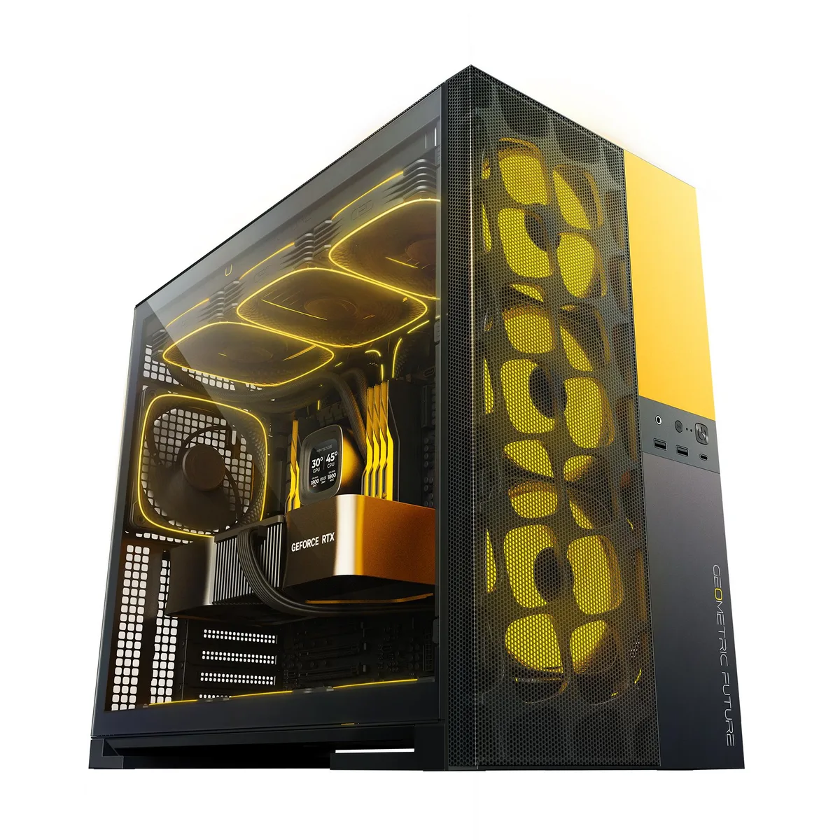 Geometric Future Geometric Future M5 Vent Black/Yellow PC Case — product photo