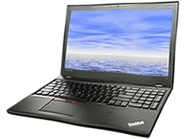 Black Lenovo ThinkPad T550 15.6 inch laptop with matte finish