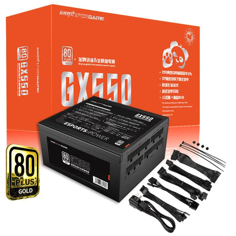 IFORGAME IFORGAME Panda GX550 550W Full Modular power supply 80 PLUS GOLD Black — photo du produit