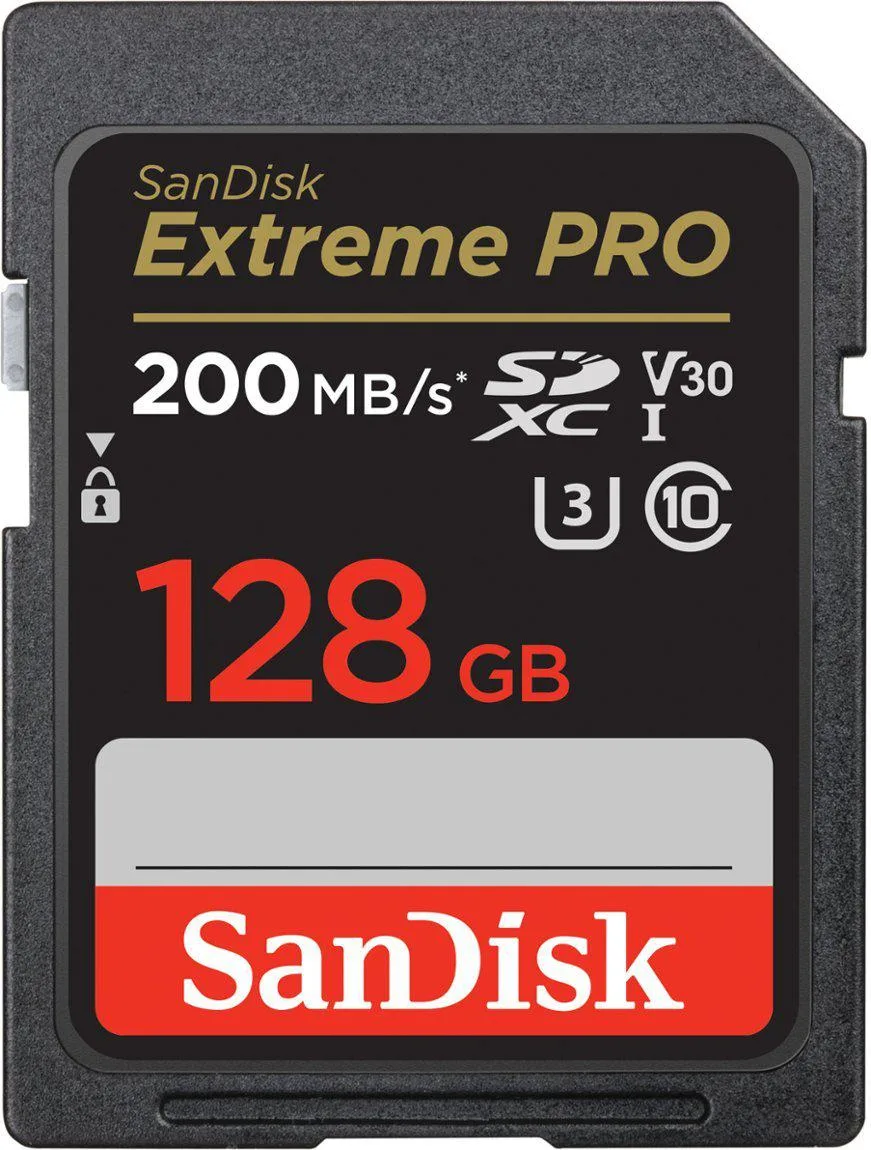 SanDisk SanDisk Extreme PRO 128 GB SDXC U3 V30 120 MB/s read 90 MB/s write SDSDXXD-128G-ANCIN — foto produk