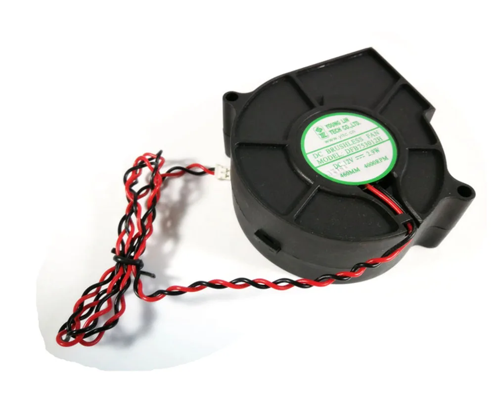 Zyvpee Zyvpee DFB753012H 75x30mm 12V 2.9W Blower Case Fan — 商品写真