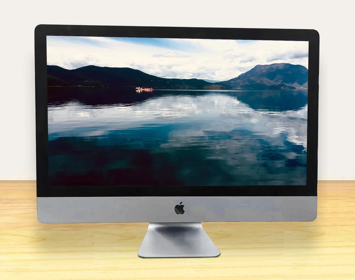 Space Gray all-in-one iMac Pro with 27 inch 5K Retina display