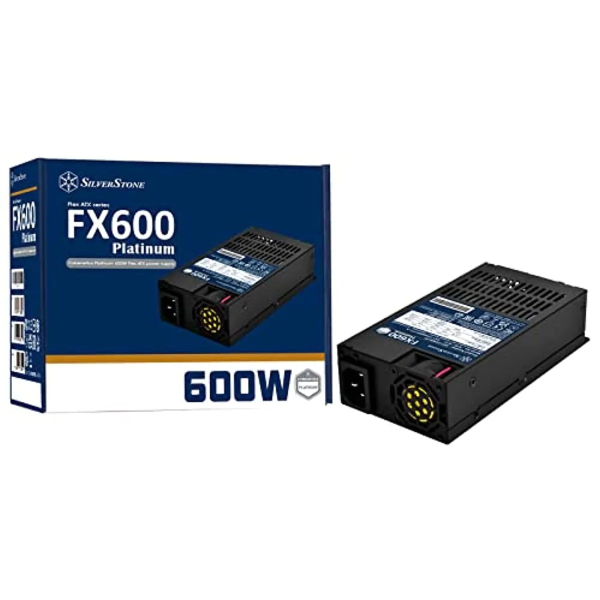 Silverstone Technology Silverstone Technology FX600 Platinum Cybenetics Platinum 600W FlexATX power supply — product photo