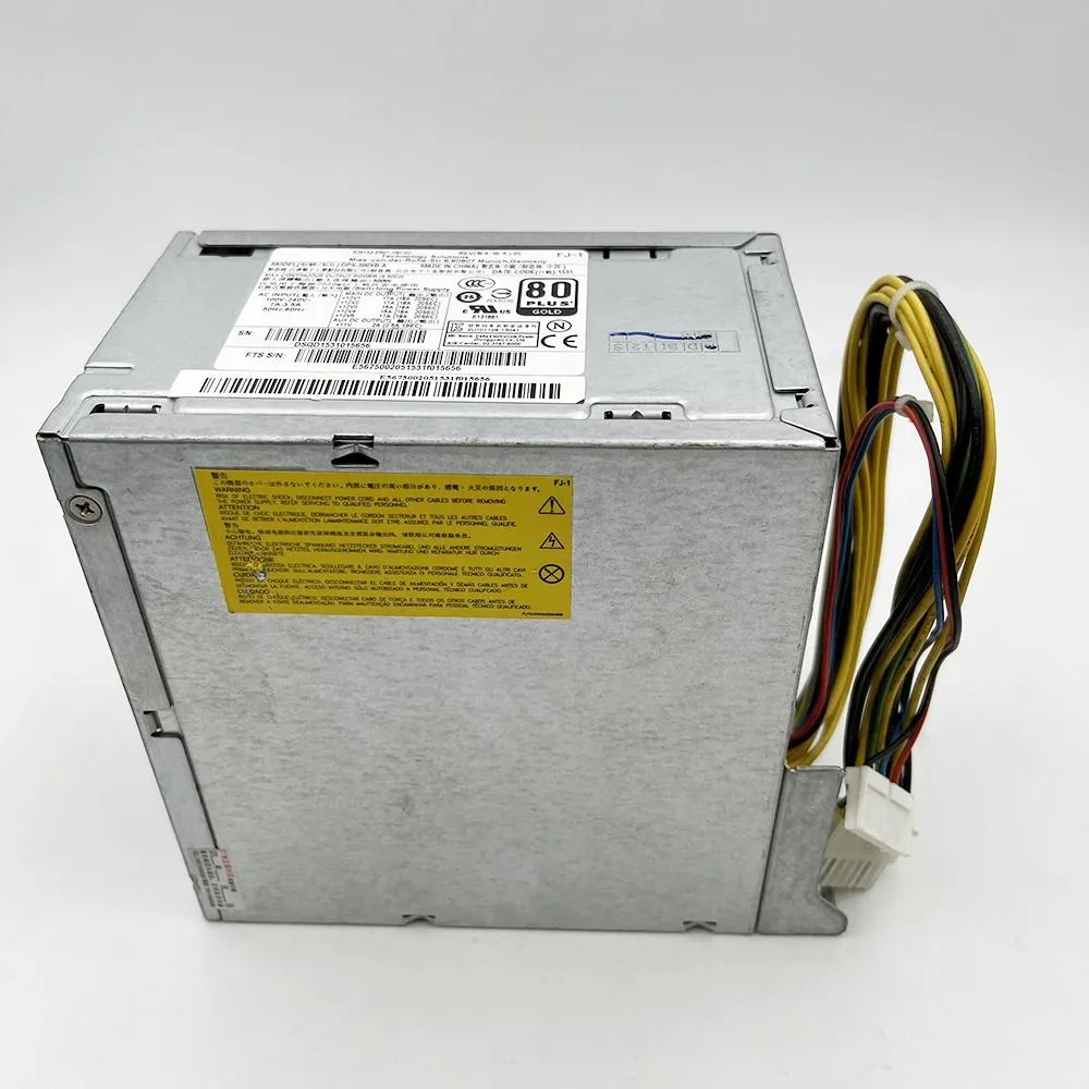 Rectangular silver server PSU with rear fan grille