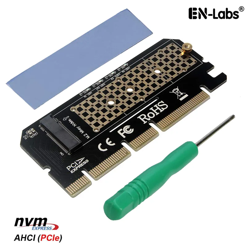 EN-Labs EN-Labs PCIEX16TONVME M.2 NVMe to PCIe 3.0 x16 Adapter with Thermal Pad — снимка на продукта