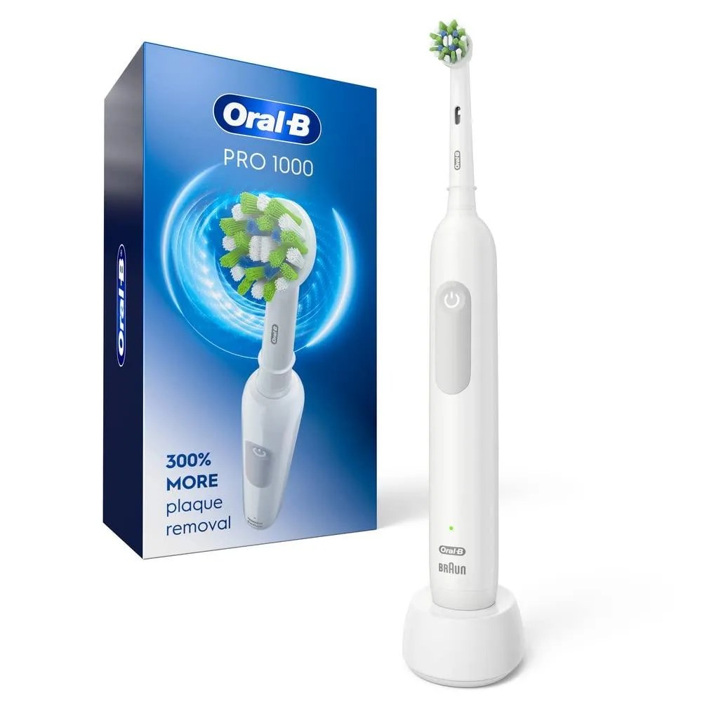  Oral-B Pro 1000 Rechargeable Electric Toothbrush White — product photo