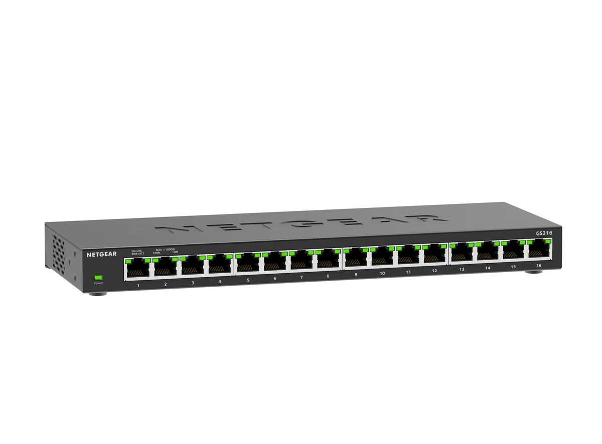 Netgear Inc. Netgear Inc. GS316-300NAS 16-port Gigabit network switch — 商品照片