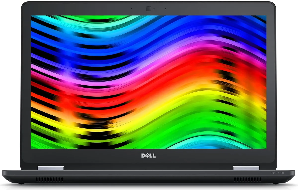 Black Dell Latitude E5570 15.6 inch laptop closed lid matte finish
