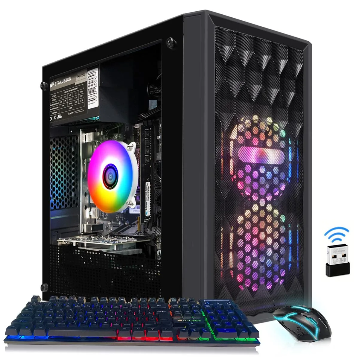 STGAubron STGAubron Desktop PC i7-8750H RX 560 4G 16GB DDR4 512GB SSD Windows 11 Home Black — fotografija proizvoda