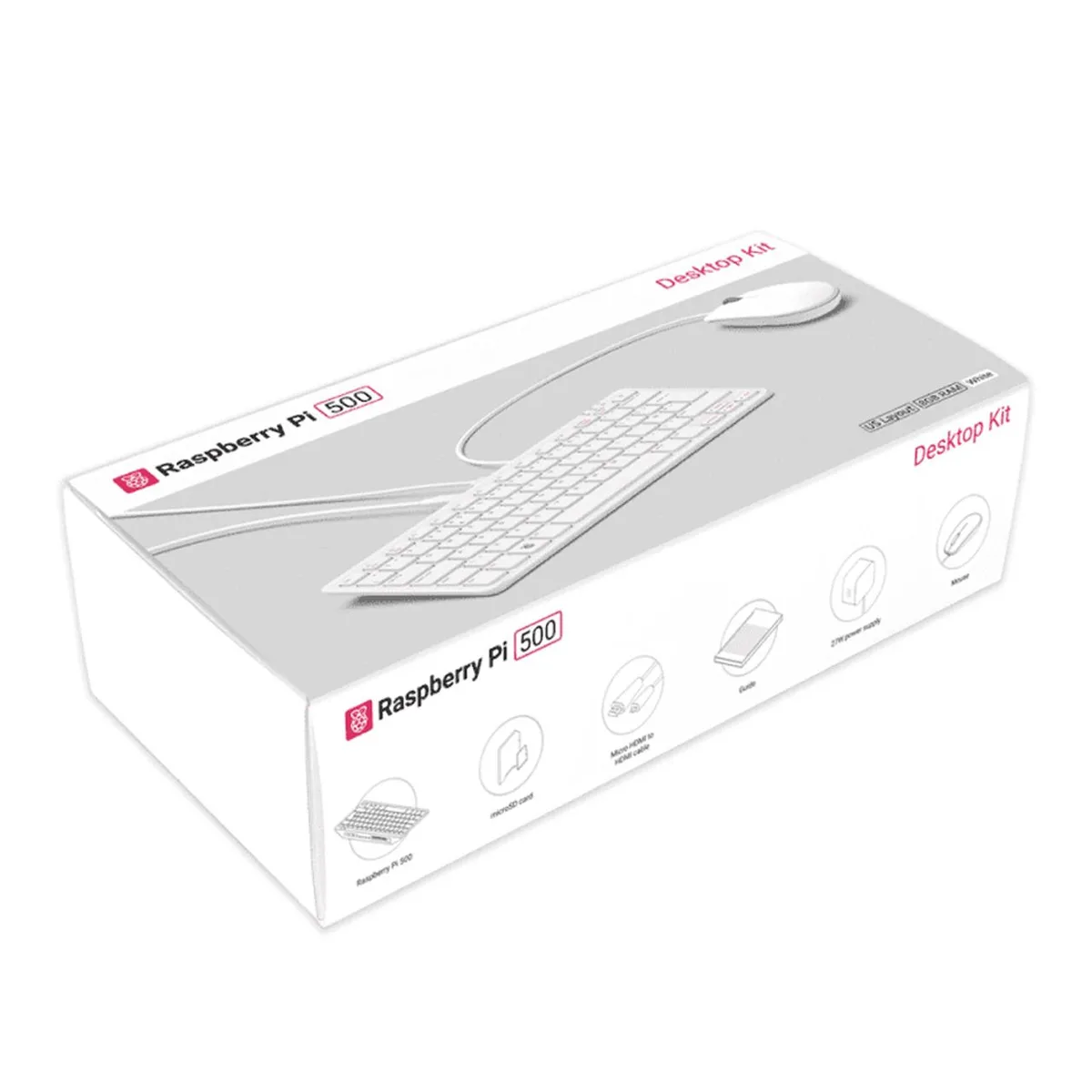 Raspberry Pi Raspberry Pi 500 Desktop Kit US 27W PSU SC1285 32GB — toote foto