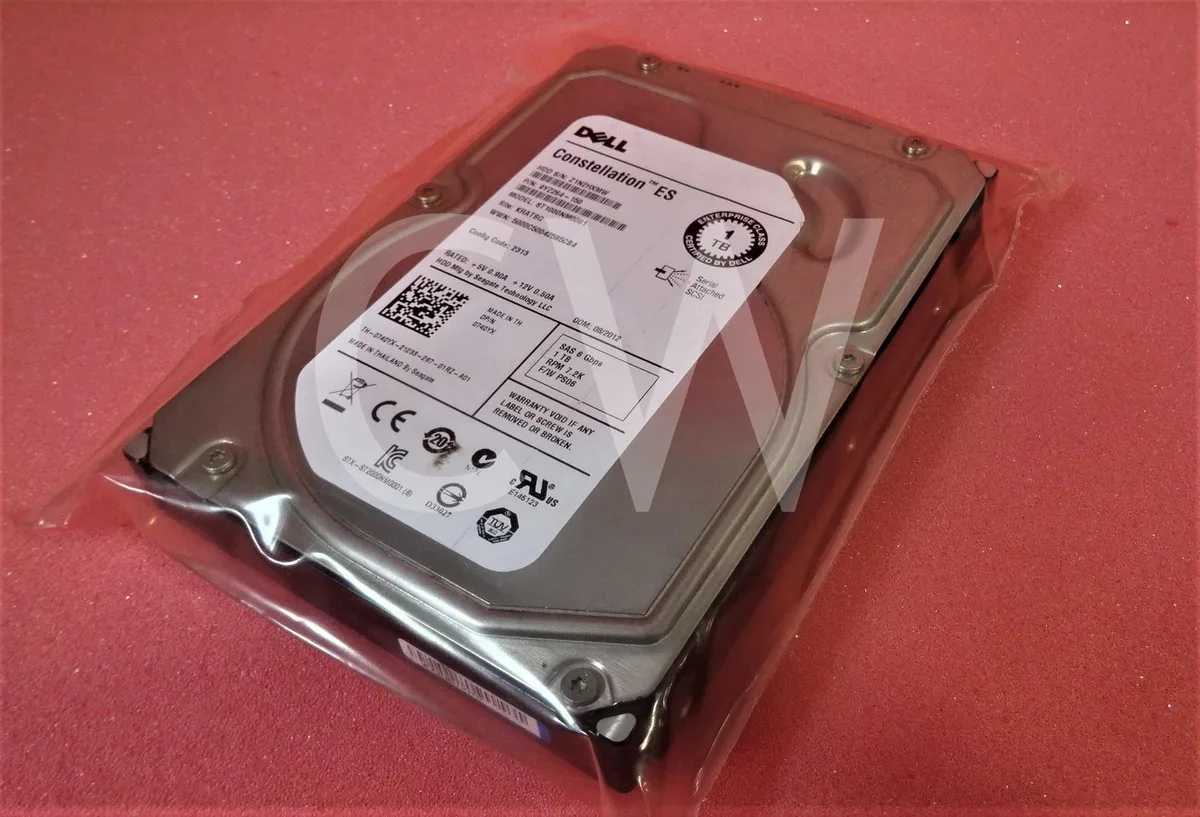 Silver 3.5 inch SAS hard drive bare unit