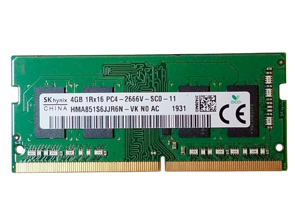 SK hynix SK hynix HMA851S6JJR6N 4GB DDR4 2666MHz CL19 1Rx16 1.2V laptop RAM — 商品写真