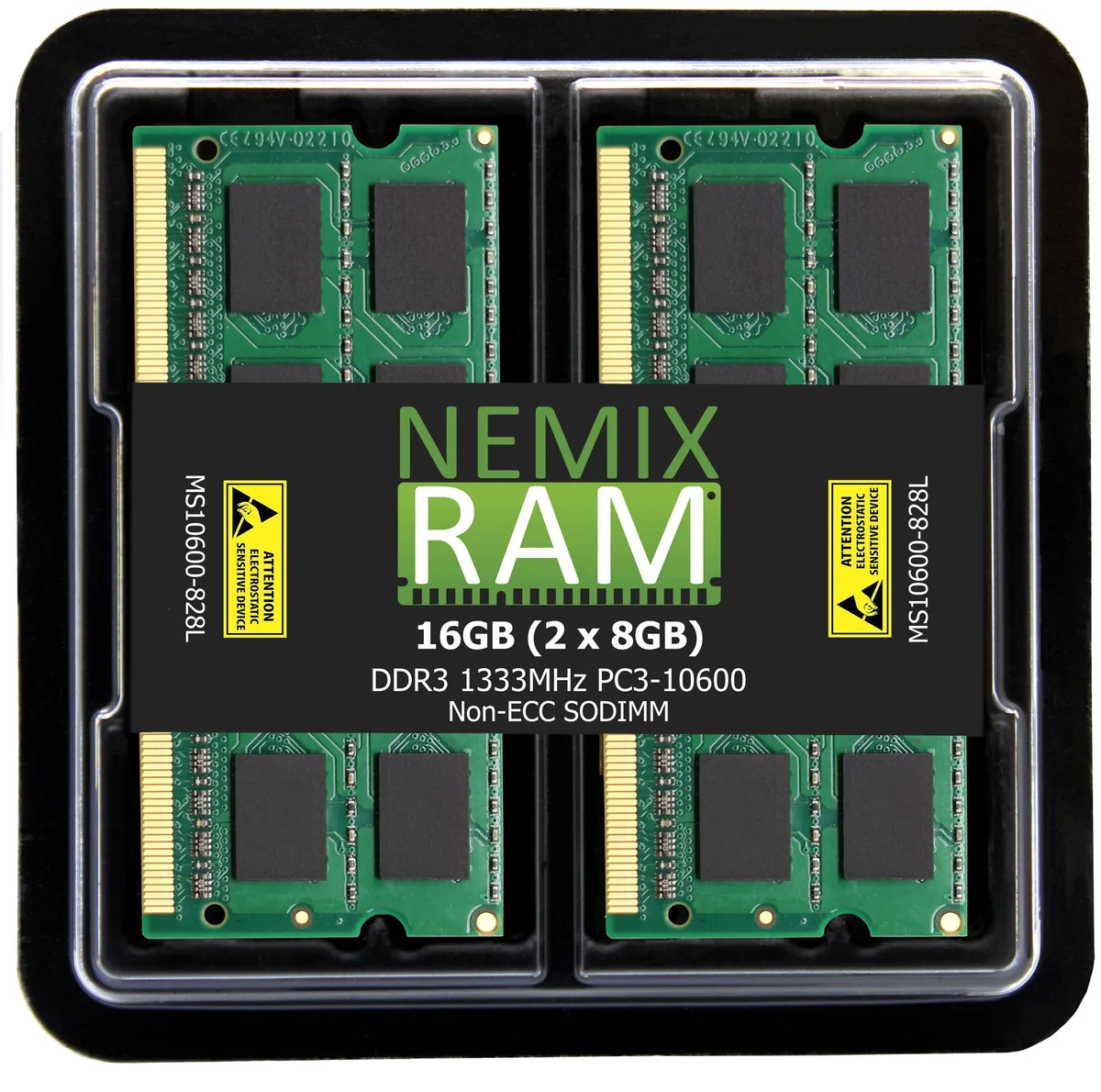 NEMIX RAM NEMIX RAM 16GB (2x8GB) DDR3 1333MHz PC3-10600 1.35V 204-Pin SODIMM Kit — fotografia produktu